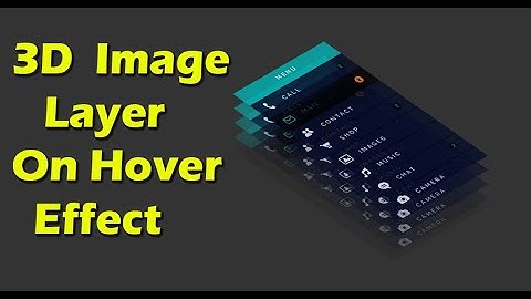 CSS3 3D  Image Layer on Hover Effect using HTML and CSS