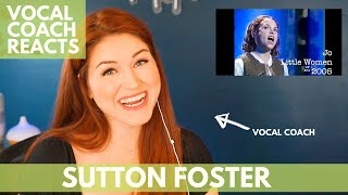 SUTTON FOSTER I Best live vocals I Vocal coach reacts! (Pt.1)