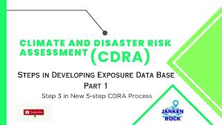 CDRA Steps in Developing Exposure Data Base Part 1