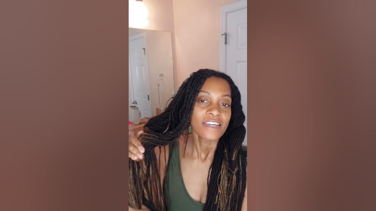How to Steam/Moisturize Long Sisterlocks Part 2 YouTube