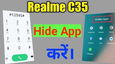 How to Hide apps On Realme C35 mobile || Realme c35 के mobile में कैसे App छुपाते है || 2022