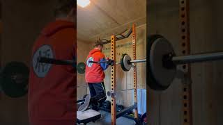 Zercher bulgarian split squat BW + 50kg 2x2