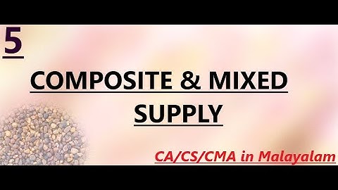 COMPOSITE AND MIXED SUPPLY for CA/CS/CMA in MALAYALAM