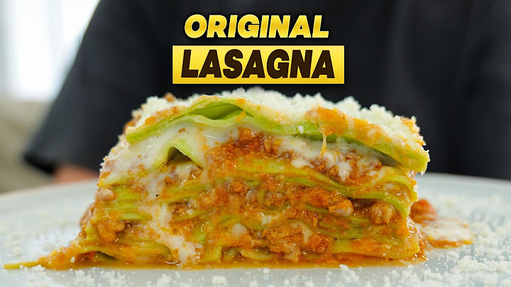 How to Make ORIGINAL LASAGNA RECIPE from Bologna (Most Authentic Lasagna)