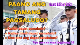 PAANO  BA ANG TAMANG PAGSALUDO/SINO AT KAILAN DAPAT SUMALUDO/TUTORIAL/RobertCD vlogs