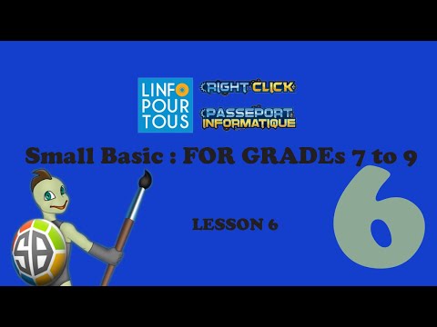 Small Basic Lesson 6 for Grades 7 to 9