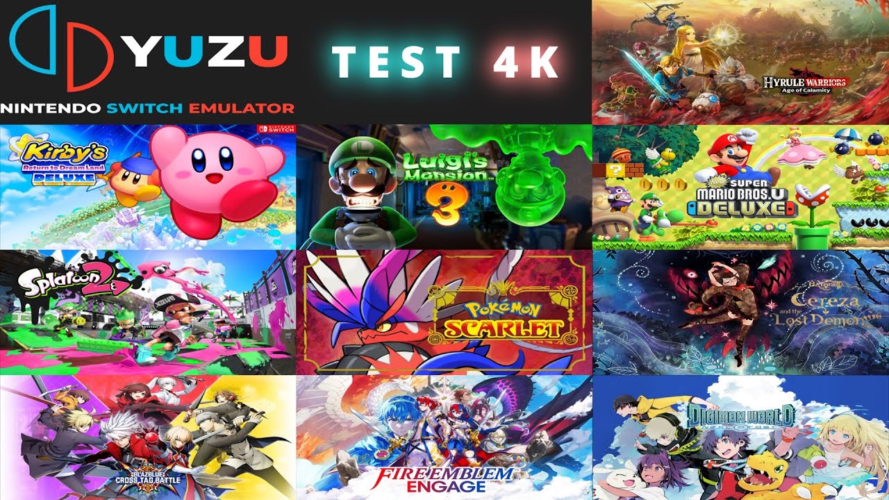 Yuzu Nintendo Switch Emulator Gameplay - Test 10 Games 4K 60FPS RX 6700 XT  Ryzen 5 5600X 