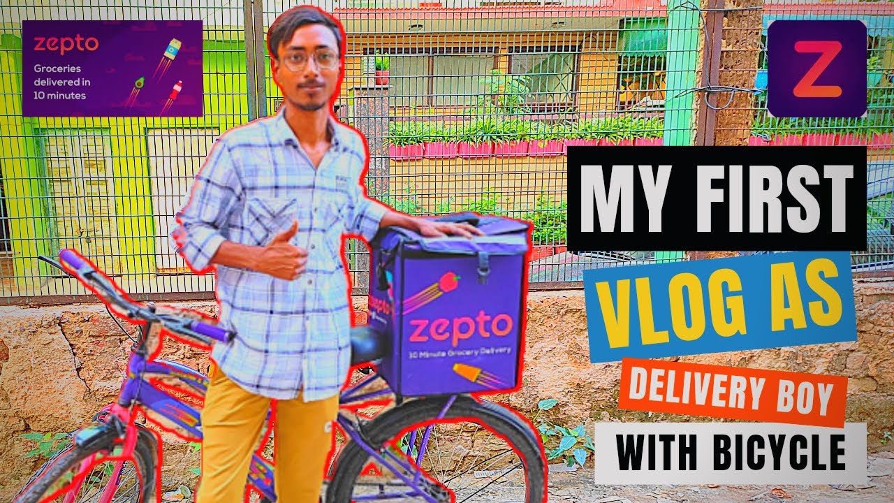 My First Vlog as Delivery Boy in Zepto on Cycle 😱 Delivery Boy Vlogs