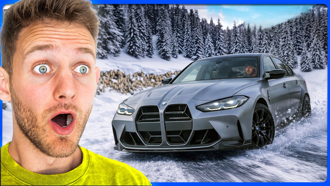 DRIFTEN MET DE M3 IN DE SNEEUW