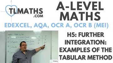 A-Level Maths: H5-39 Further Integration: Examples of the Tabular Method