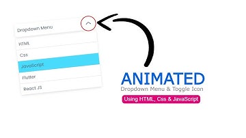 Custom Dropdown Menu using HTML, CSS And JavaScript | Animated Dropdown Menu. @ravied
