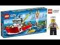 Lego City Fire Boat - Lego City 60109 Fire Boat - Lego speed build