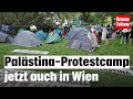 Propalstinensischen proteste aktivisten errichten zeltlager in wien  kronetv news