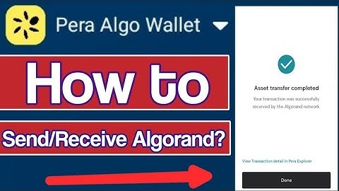 How to Send and Receive Algorand in Pera Algorand Wallet – Step-by-Step Guide