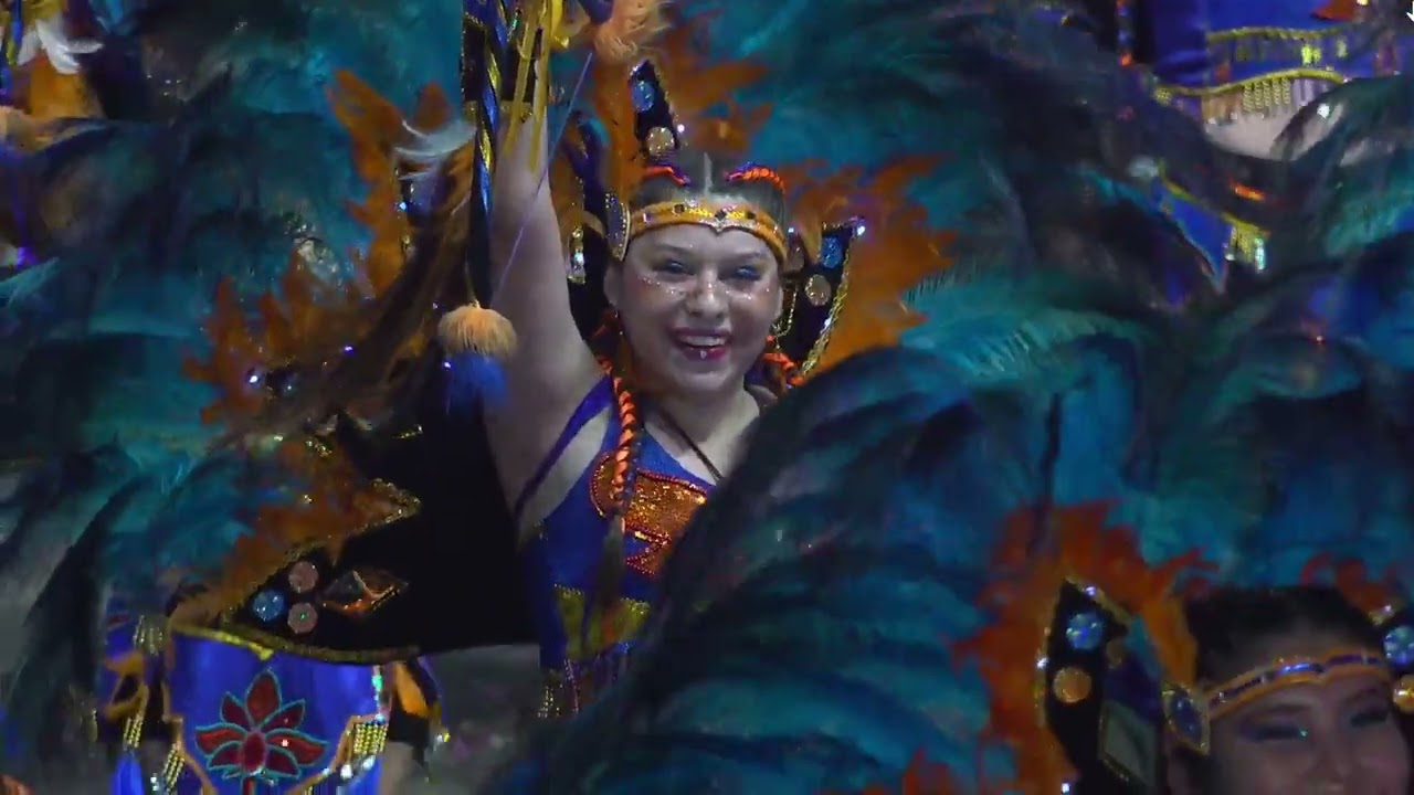 Tobas jaguares sajama carnaval con la fuerza del sol 2024 dia 1