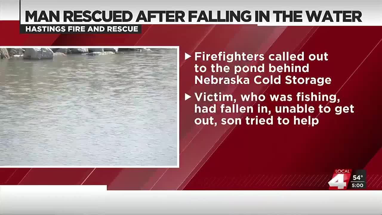 Man rescued after falling in the water in Hastings - YouTube
