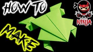 How To Fold: Origami Jumping Frog