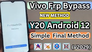 Vivo Y20 Frp Bypass 2023 Or Reset Google Account Lock Android 12 | Without PC | All Vivo Frp Bypass screenshot 1