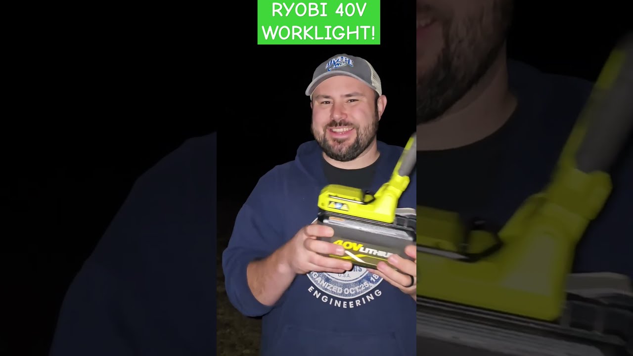 Ryobi 40v Worklight Power Diy Battery Homedepot Ryobitools