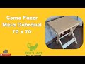 DIY - Como Fazer Mesa Dobrável 70 x 70