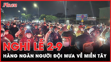 Dòng người đội mưa về miền Tây trong đêm, nghỉ lễ Quốc Khánh 2-9 - PLO