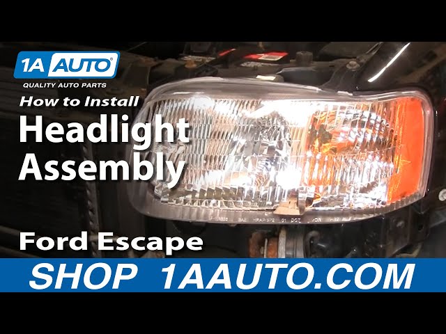 How To Replace Headlight 01 04 Ford Escape 1a Auto