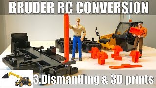 Bruder CAT telehandler pt3: dismantling and 3D parts