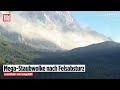 ALPEN-ALARM: Gewaltiger Felssturz an der Zugspitze hüllt Bahn in riesige Staubwolke