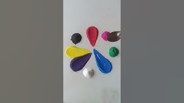 eenvoudige rangoli, bevredigende rangoli, gemakkelijke rangoli die bevredigend is #asmroli, trucs...