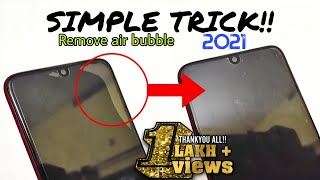 Remove air bubble from tempered glass in 1 min | Latest trick #new #smartphone #airbubble #covid19