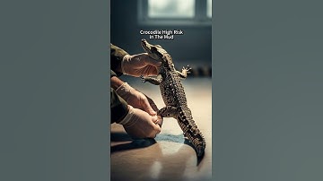 TRAPPED Crocodile Hatchling RESCUE! HIGH RISK in the MUD.