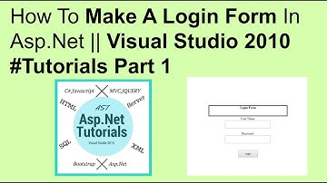 Create login page in asp.net || vs2010 part1