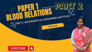 PYQ/Blood relation questions/mathematical reasoning/UGC NET/JRF