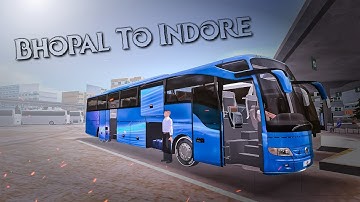 Bus Simulator Ultimate | Bhopal To Indore | Best Bus Driving Gameplay ( Android/IOS ) #bussimulator