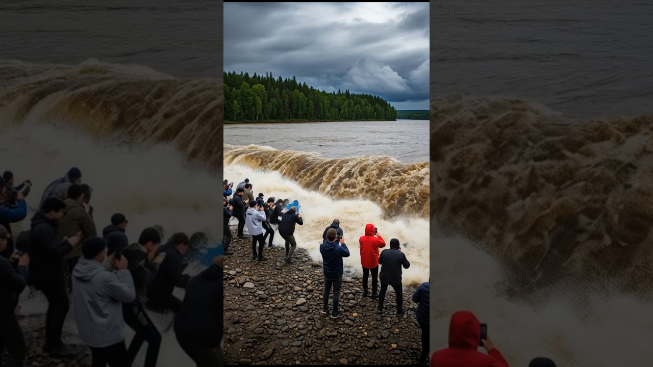 Tourists Swept Away While Taking Photos by River 