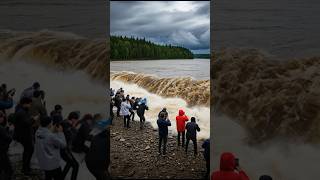 Celebrity Tourists Swept Away While Taking Photos by River #shorts #flood #viral #youtubeshorts #fyp #ocean Wealth