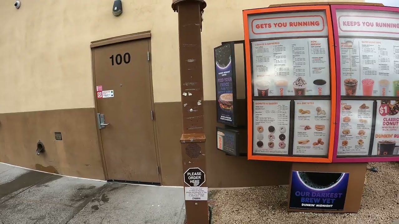 Dunkin Donuts Drive Thru, Bavarian Kreme Donut & Coffee, Maricopa, Arizona, 31 January 2023 NGH11285