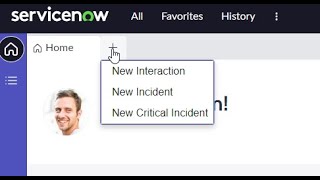 Configuring the new tab menu (plus sign) in ServiceNow Service Operations Workspace