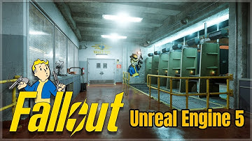 Fallout Shelter / Bunker in UNREAL ENGINE 5: Gun Range #fallout #postapocalyptic