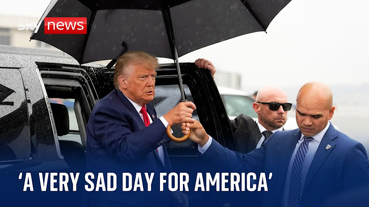 Donald Trump: 'This is a very sad day for America'