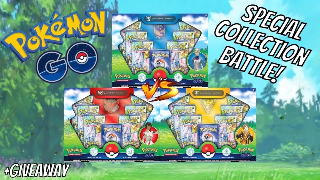 Pokémon GO Special Collection Team Box Battle Mystic Vs Instinct Vs