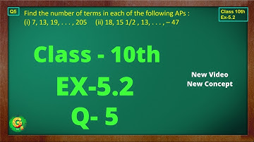 Ex 5.2 Q5 Class10 | AP Chapter 5 | Exercise 5.2 | Class10 | NCERT | Class10 Ex 5.2 Q5 | Green Board