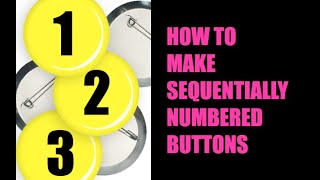 How to Make Sequentially Numbered Buttons using Adobe InDesign Data Merge
