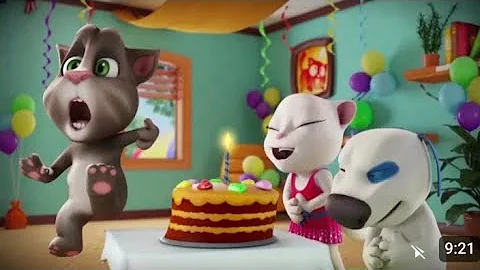 super birthday cake! 🎂 Talking Tom short Cartoon (Episode 44) #shorts #billi #dance #birds #cake