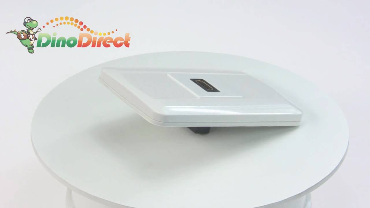 Single Port Outlet HDMI Wall Plate Panel Female  from Dinodirect.com