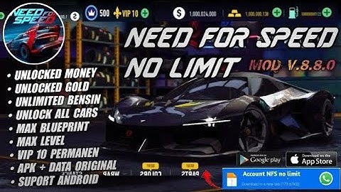 NFS No Limits 8.8.0 MOD APK 2025🔥 Unlimited Gold & Cash + All Cars Unlocked (Android/iOS)🔗👇