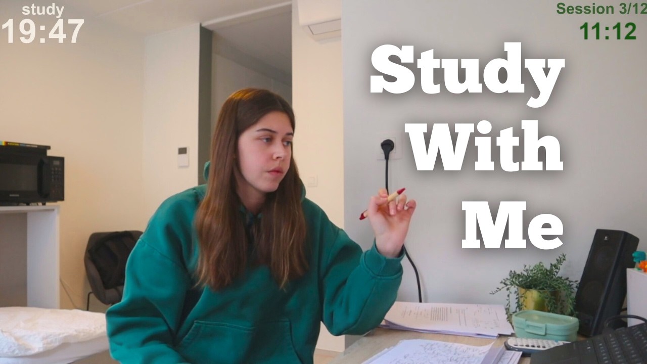 LIVE 3 HOURS Study With Me (50 min study + 10 break)
