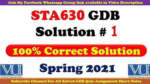 Sta630 GDB Solution 2021: Sampling