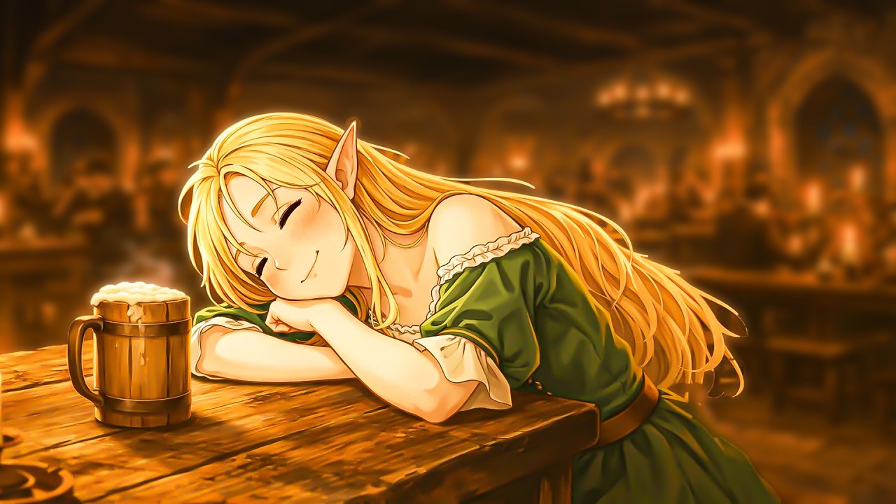 Medieval Fantasy Tavern Ambience | D&D Celtic Tavern Music for Deep Sleep & Cozy Nights