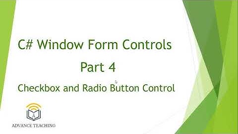 How to Use Checkbox and Radio Button Control in C#.Net Window Form Application  in Urdu/Hindi